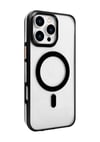 Joko Apple Uyumlu iPhone 16 Pro Max Uyumlu Gleam Pc Sert Magsafe Kılıf - Şeffaf-siyah Belirtilmemiş