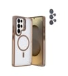 Joko Samsung Galaxy S25 Ultra Uyumlu Flet Lens Magsafe Kapak - Gold Belirtilmemiş