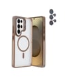 Joko Samsung Galaxy S25 Ultra Uyumlu Flet Lens Magsafe Kapak - Gold Belirtilmemiş