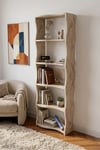 Kitaplık 5 Raflı Esinti Modern Çok Amaçlı Dekoratif Raf Ünitesi Geniş Kütüphane Ofis Kitaplığı 7082 Raverten Çok Renkli