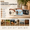 M4 Portable Wireless Hoparlör - Speaker Işıklı Usb Şarjlı Renkli Kasa - Bronz Çerçeveusb - Dc 5v - Tf Belirtilmemis Çok Renkli
