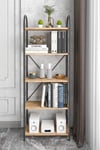 Metal Kitaplık Atlantik Çam 180 Cm Çok Renkli