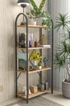 Metal Kitaplık Kahverengi 150 Cm Çok Renkli