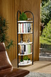 Metal Köşe Kitaplığı Beyaz 150 Cm Çok Renkli