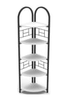 Metal Köşe Kitaplığı Beyaz 150 Cm Çok Renkli