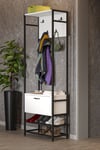 Metal Portmanto Beyaz 180 Cm Çok Renkli