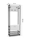 Metal Portmanto Beyaz 180 Cm Çok Renkli