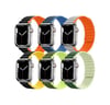 Movenchy Apple Watch 42mm Uyumlu Mo-wb1 Çift Renk Mıknatıslı Silikon Kordon - Lacivert-mavi -
