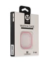 Movenchy Apple Watch 45mm Uyumlu Bondy Kasa Koruyucu - Pembe -
