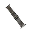 Movenchy Apple Watch 45mm Uyumlu Buff Deri Kordon - Siyah -