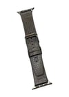 Movenchy Apple Watch 45mm Uyumlu Buff Deri Kordon - Siyah -