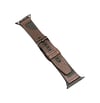 Movenchy Apple Watch 45mm Uyumlu Buff Deri Kordon - Kahverengi -