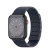 Movenchy Apple Watch 45mm Uyumlu Carbon Steel Kordon - Lacivert -