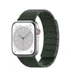 Movenchy Apple Watch 45mm Uyumlu Carbon Steel Kordon - Koyu Yeşil -