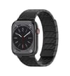Movenchy Apple Watch 45mm Uyumlu Carbon Steel Kordon - Siyah -