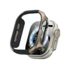 Movenchy Apple Watch Ultra 49mm Uyumlu Mo-wt3 Alüminyum Camlı Kasa Ekran Koruyucu - Gold -