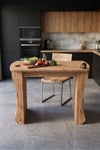 Mutfak Masası Mutfak Adası Ada Masa Bar Masası Kahvaltı Masası Raflı Çok Amaçlı Dolap Modern Masa 120x60 Cm 9836 Atlantik Çam Çok Renkli
