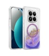 Onegif Xiaomi Redmi Note 15 Pro Plus 5g Lotus Simli Magsafe Kapak - Mor