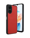 Oppo A38 Uyumlu Kılıf Aras Deri Kapak - Kırmızı Belirtilmemiş