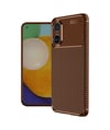 Oppo A38 Uyumlu Kılıf Auto Focus Karbon Kapak - Kahverengi Belirtilmemiş