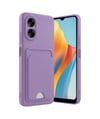 Oppo A38 Uyumlu Kılıf Kelvin Kartvizitli Silikon - Lila Belirtilmemiş