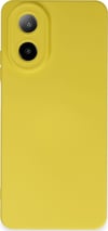Oppo A38 Uyumlu Kılıf Nano İçi Kadife Silikon - Sarı Belirtilmemiş