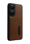 Oppo A38 Uyumlu Sara Kartvizitli Deri Kılıf - Taba Belirtilmemiş