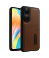 Oppo A38 Uyumlu Sara Kartvizitli Deri Kılıf - Taba Belirtilmemiş