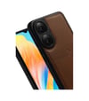 Oppo A38 Uyumlu Sara Kartvizitli Deri Kılıf - Taba Belirtilmemiş