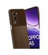 Oppo A5 4g Uyumlu Auto Focus Karbon Kapak - Kahverengi Belirtilmemiş