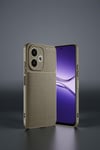 Oppo A5 Pro 4g Uyumlu Kılıf Auto Focus Karbon Kapak - Kahverengi Belirtilmemiş