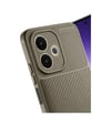 Oppo A5 Pro 4g Uyumlu Kılıf Auto Focus Karbon Kapak - Kahverengi Belirtilmemiş