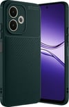 Oppo A5 Pro 4g Uyumlu Kılıf Auto Focus Karbon Kapak - Koyu Yeşil Belirtilmemiş
