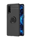 Oppo Find X2 Uyumlu Kılıf Range Yüzüklü Silikon - Siyah Belirtilmemiş