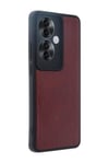 Oppo Reno 11f Uyumlu Kılıf Aras Deri Kapak - Bordo Belirtilmemiş