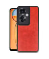 Oppo Reno 11f Uyumlu Kılıf Aras Deri Kapak - Kırmızı Belirtilmemiş