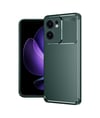 Oppo Reno 13f Uyumlu Kılıf Auto Focus Karbon Kapak - Koyu Yeşil Belirtilmemiş