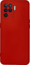Oppo Reno 5 Lite Uyumlu Kılıf Nano İçi Kadife Silikon - Kırmızı Belirtilmemiş