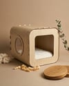 Özel Tasarım Luna Mdf Kedi Evi Ahşap