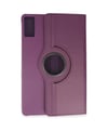 Pad 10 12.1 Kılıf 360 Tablet Deri Kılıf - Mürdüm Arka Kapak Lacivert