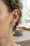 Pembe Zirkon Taşlı Gold Swan Kuğu Model Kadın Küpe Diğer