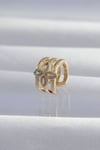 Pirinç Gold Renk Yonca Earcuff Küpe Diğer