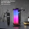 Pluse 5 Mikrofonlu Rgb Kablosuz Hoparlör - Siyah Diğer