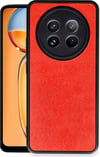 Realme 12 5g Uyumlu Kılıf Aras Deri Kapak - Kırmızı Belirtilmemiş