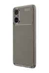 Realme 12 Lite Uyumlu Kılıf Auto Focus Karbon Kapak - Gri Belirtilmemiş