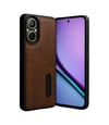 Realme 12 Lite Uyumlu Kılıf Sara Kartvizitli Deri Kılıf - Taba Belirtilmemiş