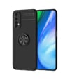 Realme 7 Uyumlu Kılıf Range Yüzüklü Silikon - Siyah Belirtilmemiş