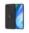 Realme 7 Uyumlu Kılıf Range Yüzüklü Silikon - Siyah Belirtilmemiş