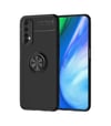 Realme 7 Uyumlu Kılıf Range Yüzüklü Silikon - Siyah Belirtilmemiş