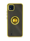 Realme C11 2021 Uyumlu Kılıf Montreal Yüzüklü Silikon Kapak - Sarı Belirtilmemiş